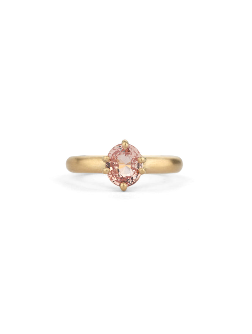 Oval Peach Luma Ring