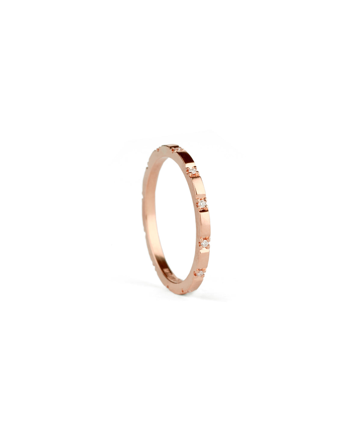 Diamond Duodecimal Square Band - polished