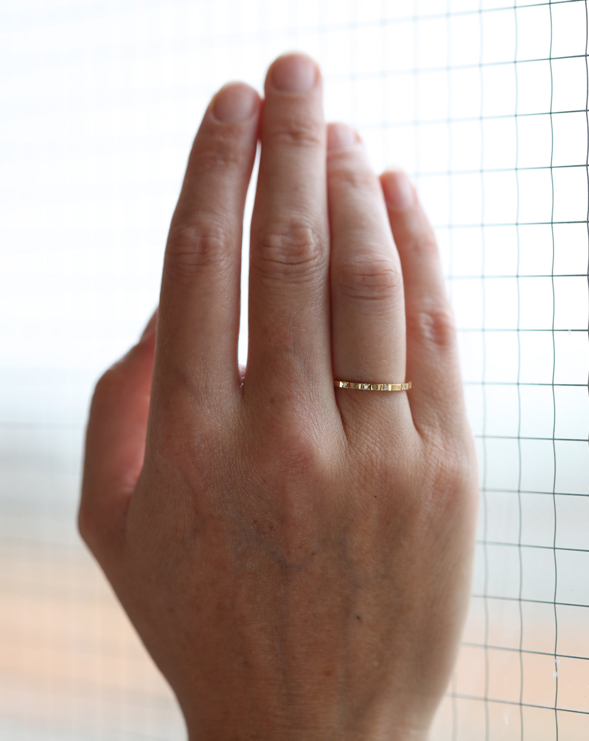 Diamond Duodecimal Square Band - polished