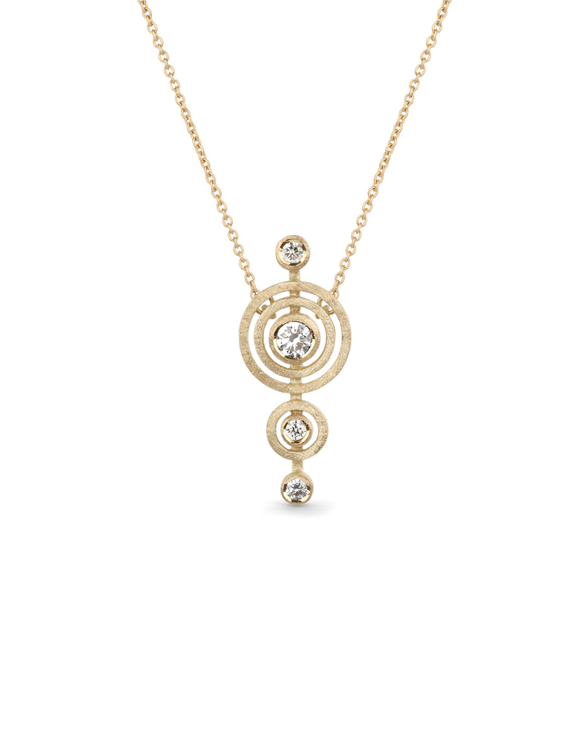 Natural Diamond Alignment Necklace
