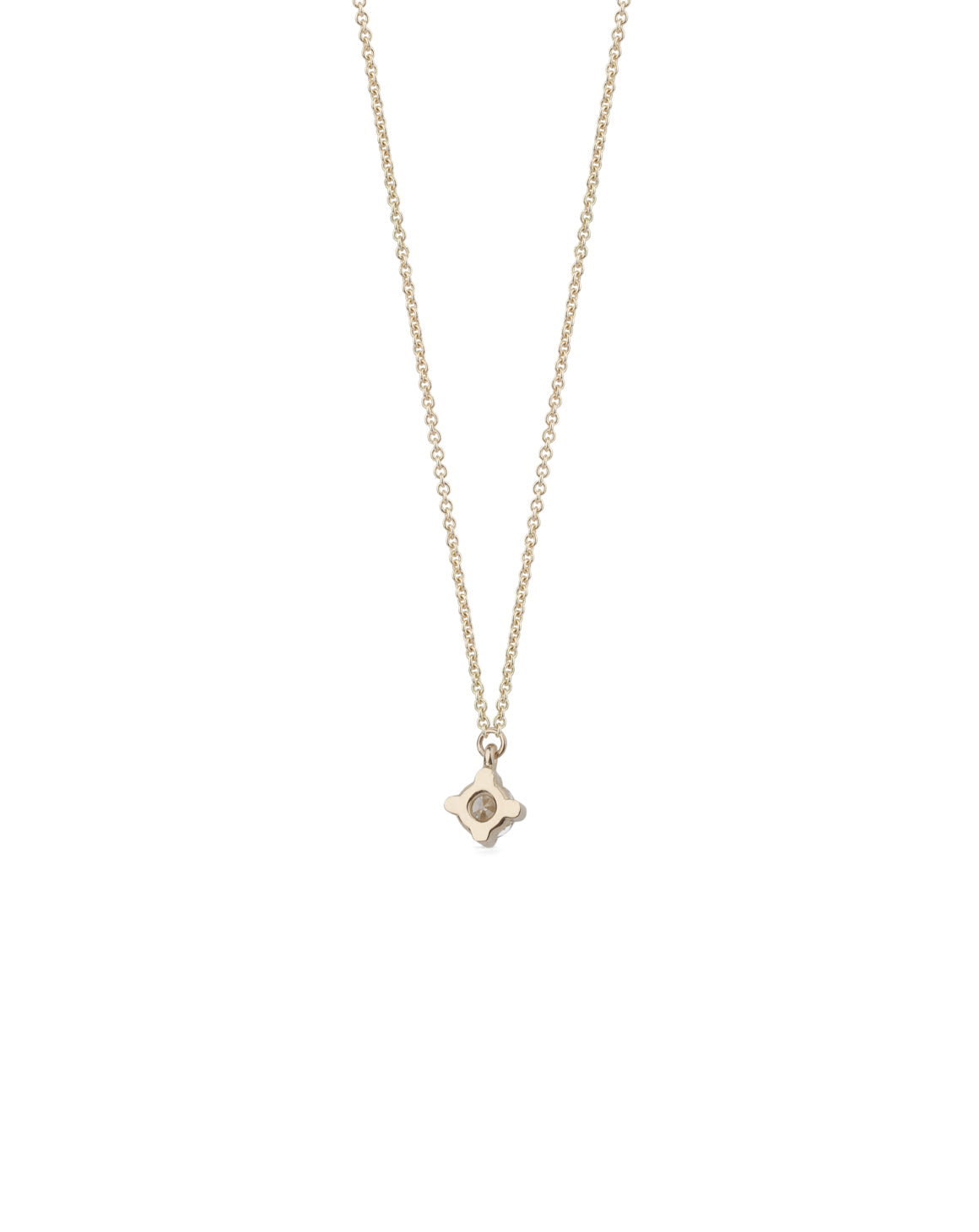 Diamond Mini Solo Birthstone Pendant - Round