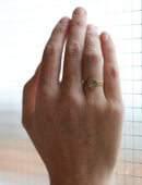 Green Sapphire Medium Nova Ring