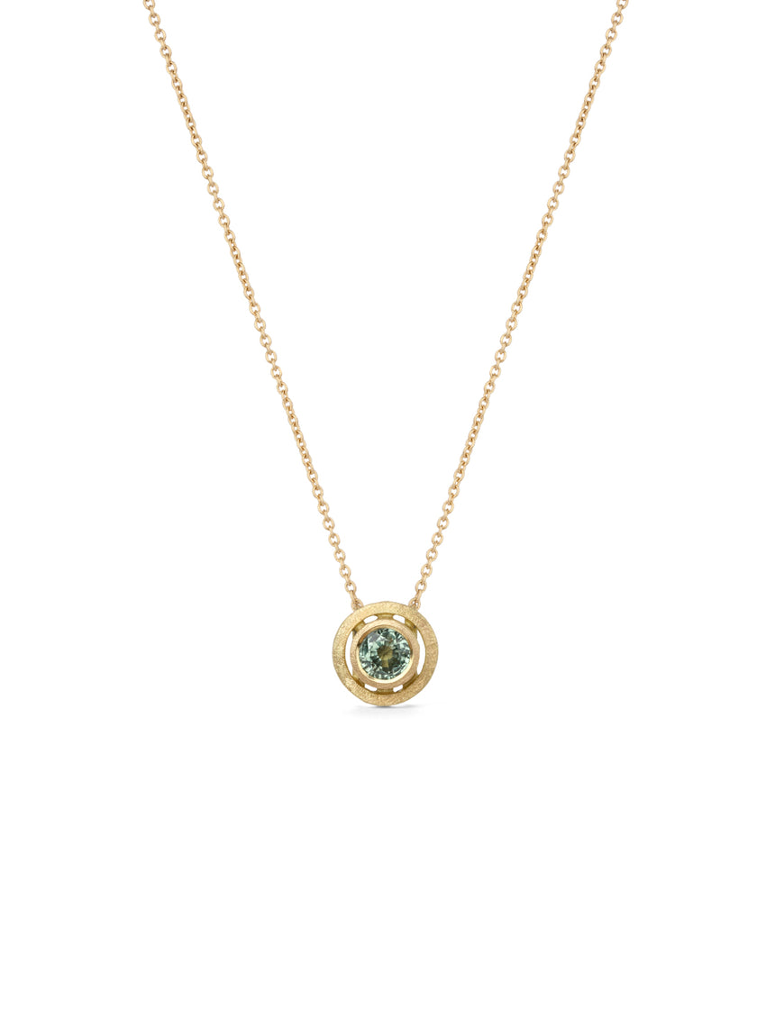 Green Sapphire Small Nova Necklace