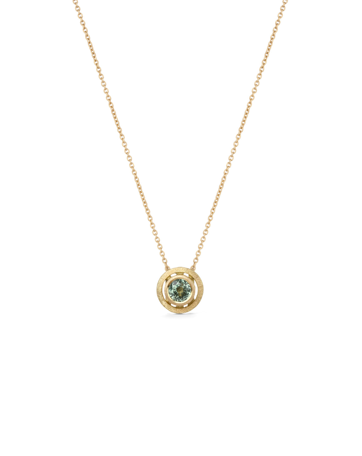 Green Sapphire Small Nova Necklace