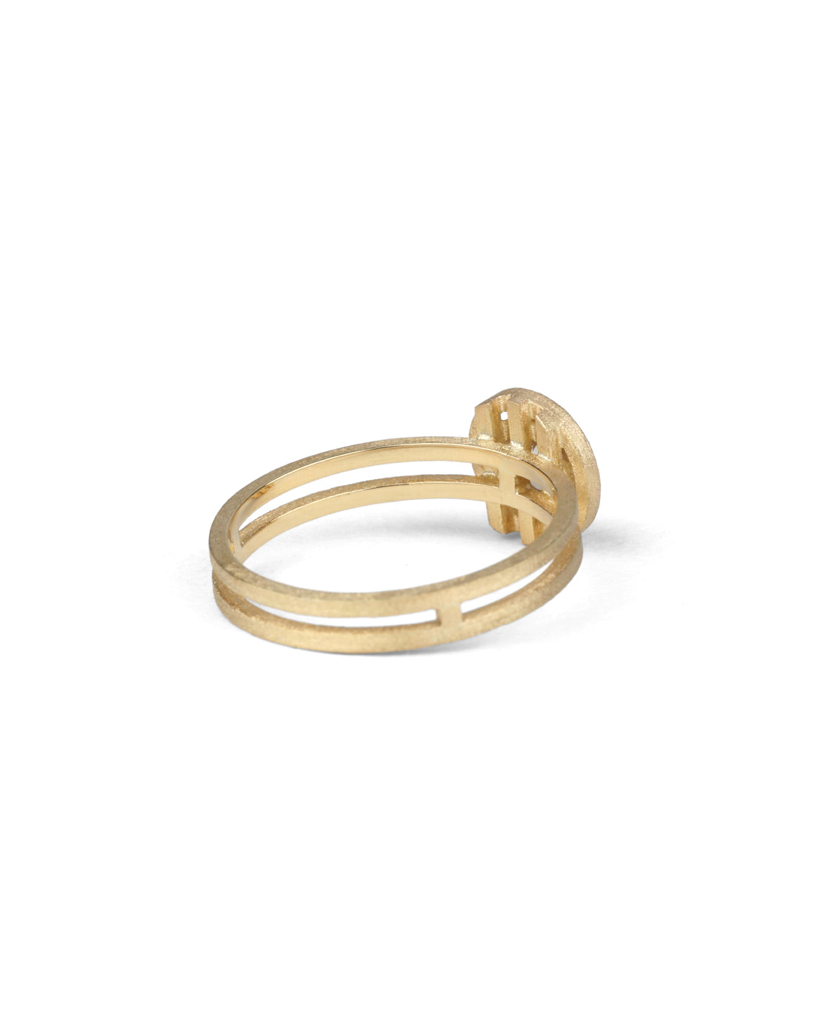 Pale Green Sapphire Small Nova Ring