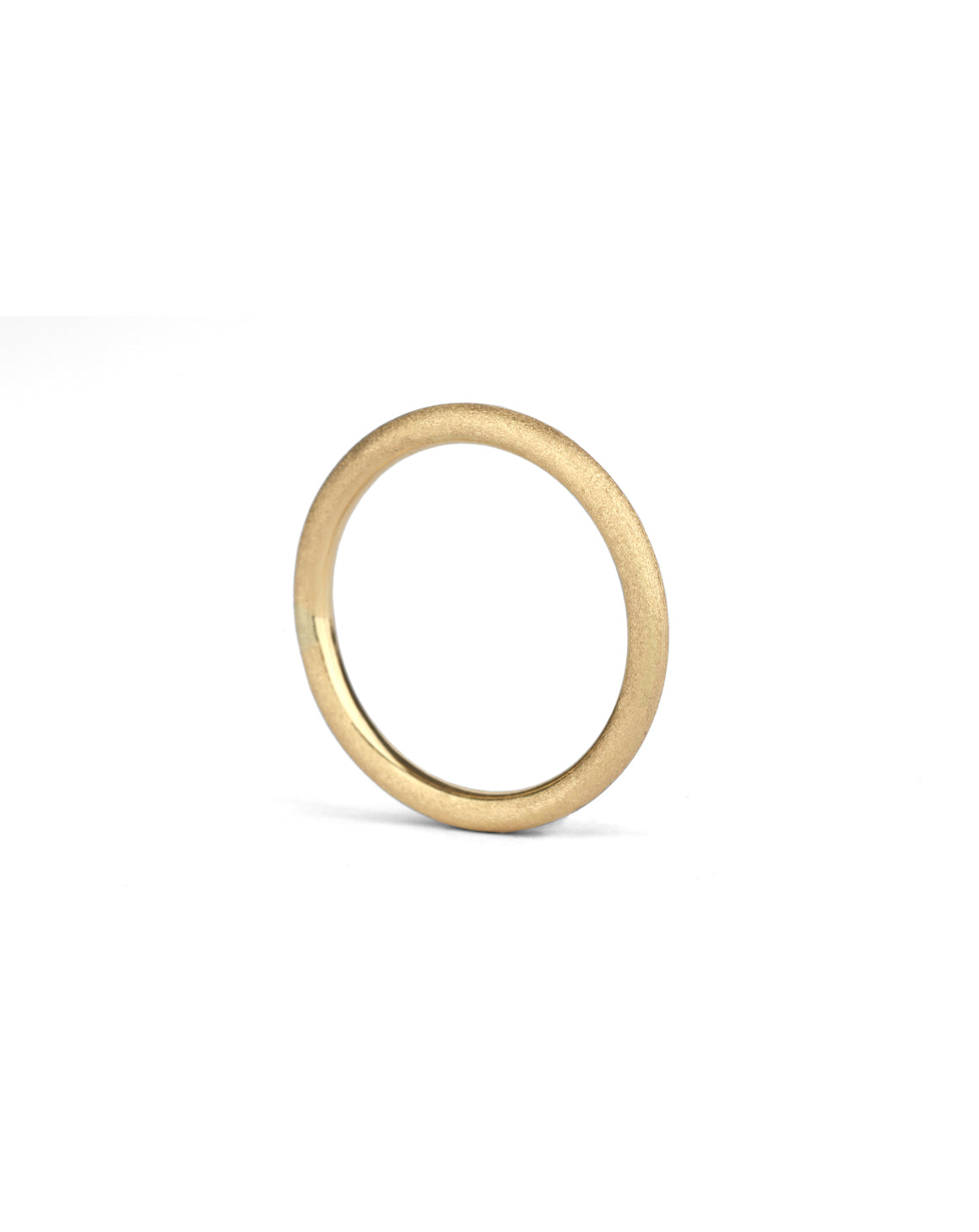 Round Textured Wedding Band - 2mm