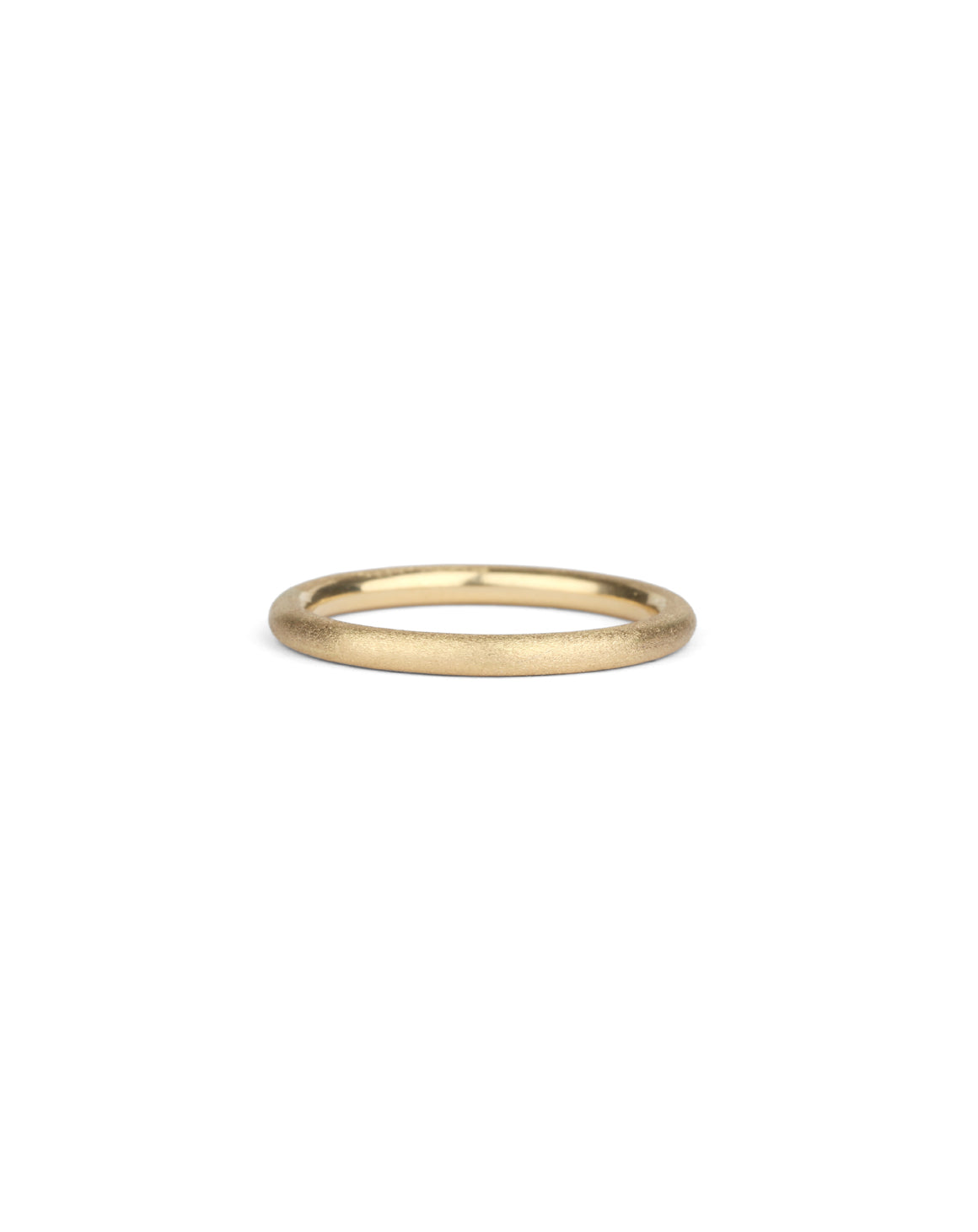 Round Textured Wedding Band - 2mm