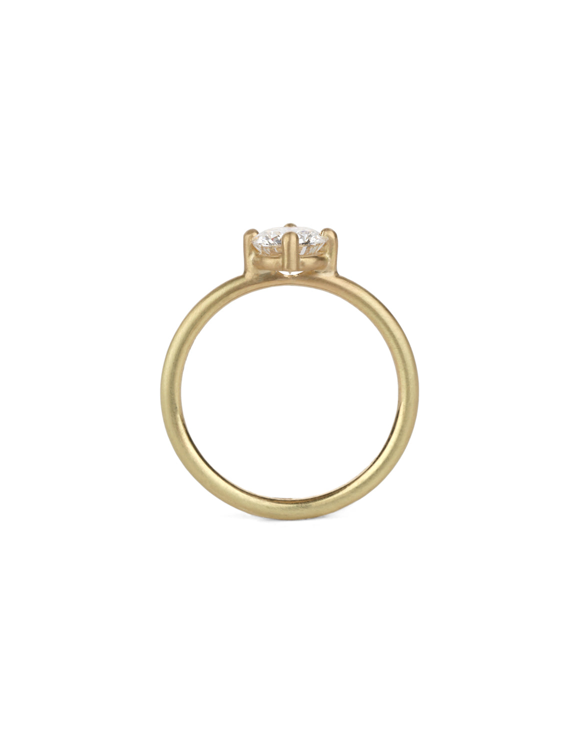 Diamond Round Solo Engagement Ring - 0.80ct
