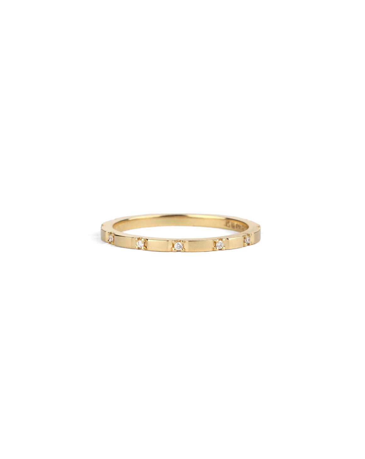 Diamond Duodecimal Square Band - polished
