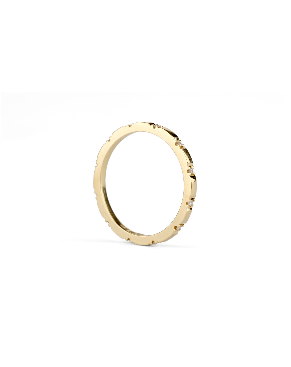 Diamond Duodecimal Square Band - polished