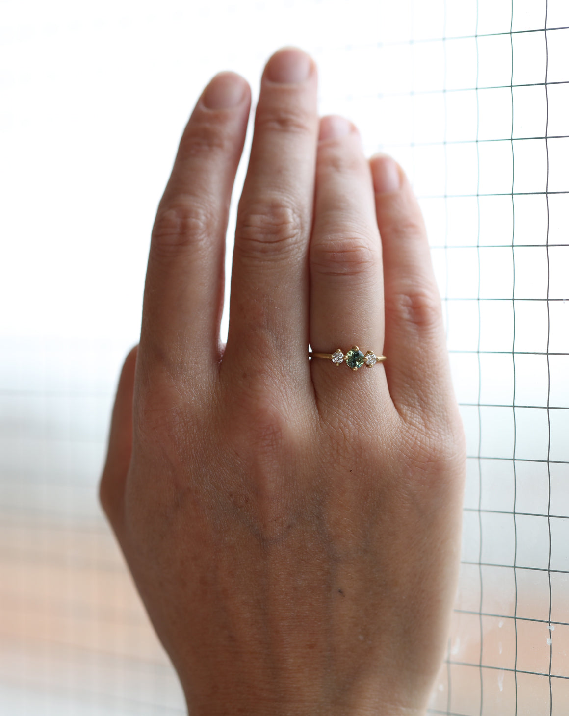 Bi-colour Round Trio Ring