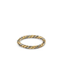 Three Strand Rope Ring - Multi Gold - Standard