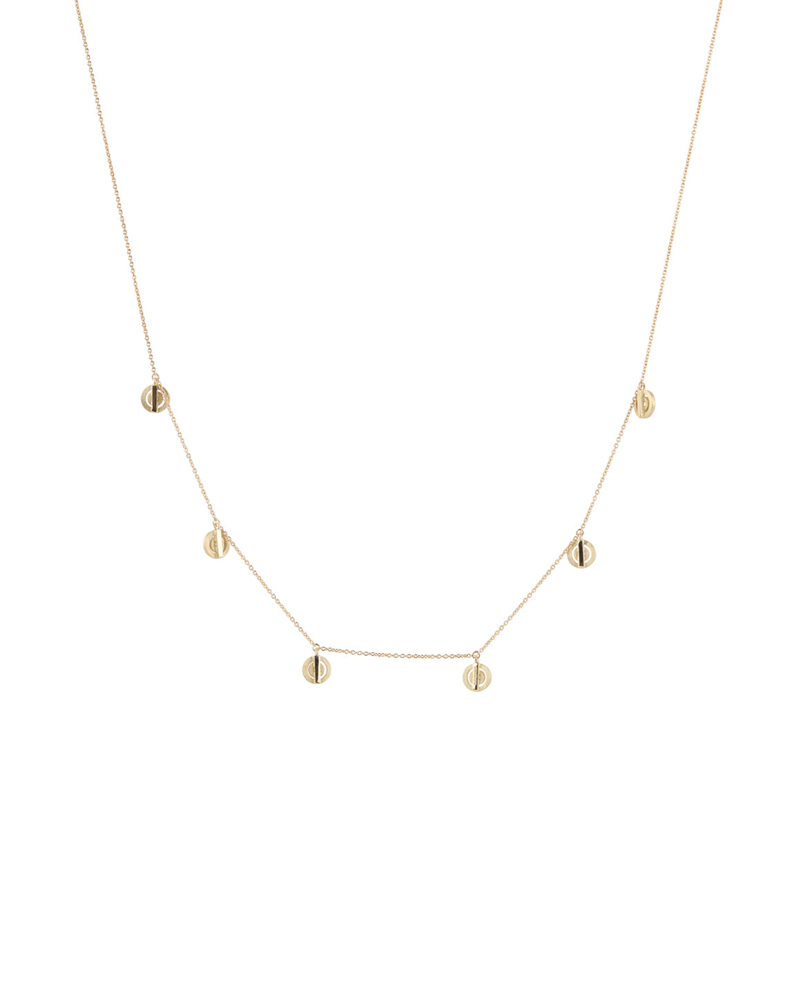 Rope style ring in 18ct yellow gold, satin finish. Back view.