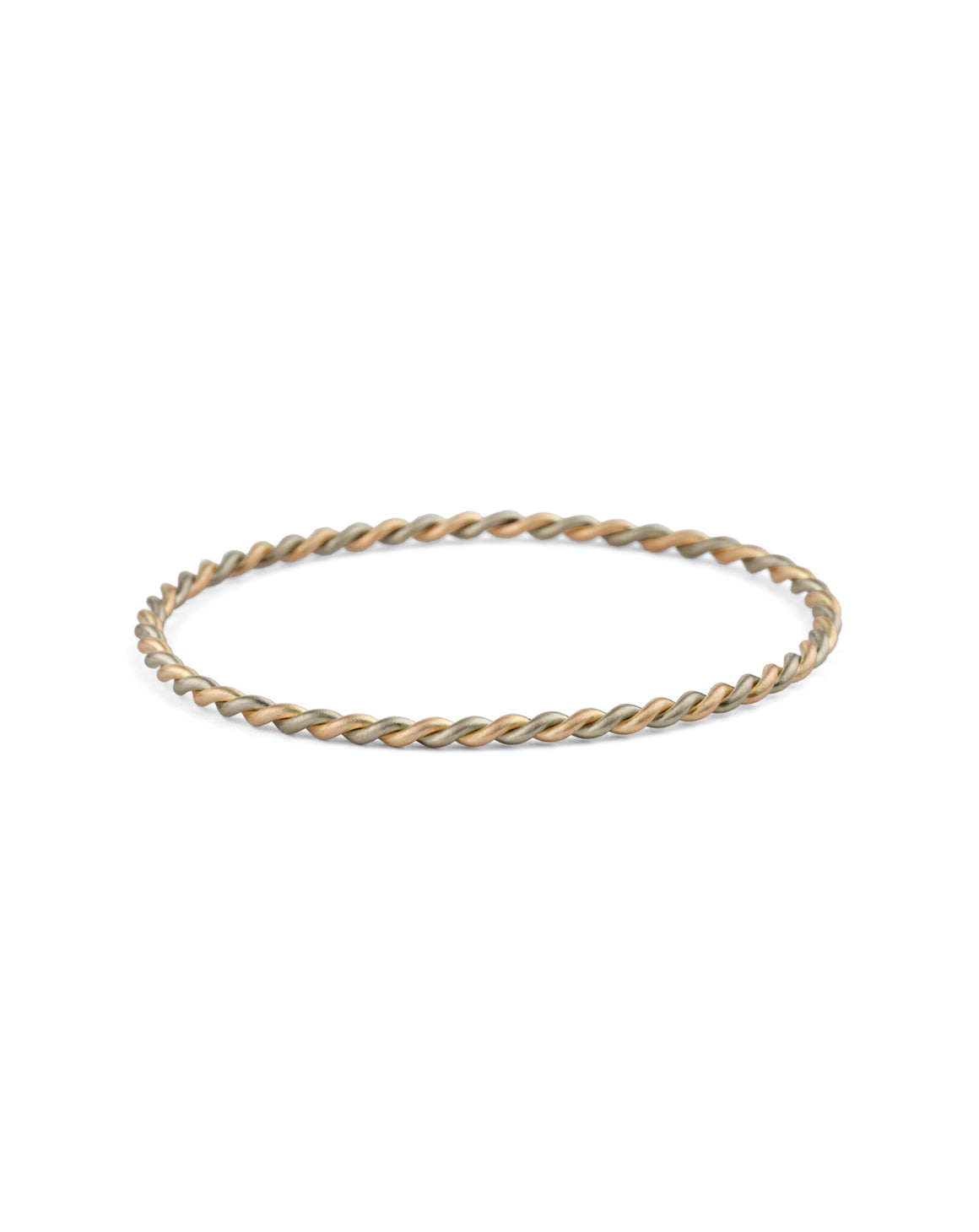 Two Strand Rope Bangle - Multi Gold - Standard