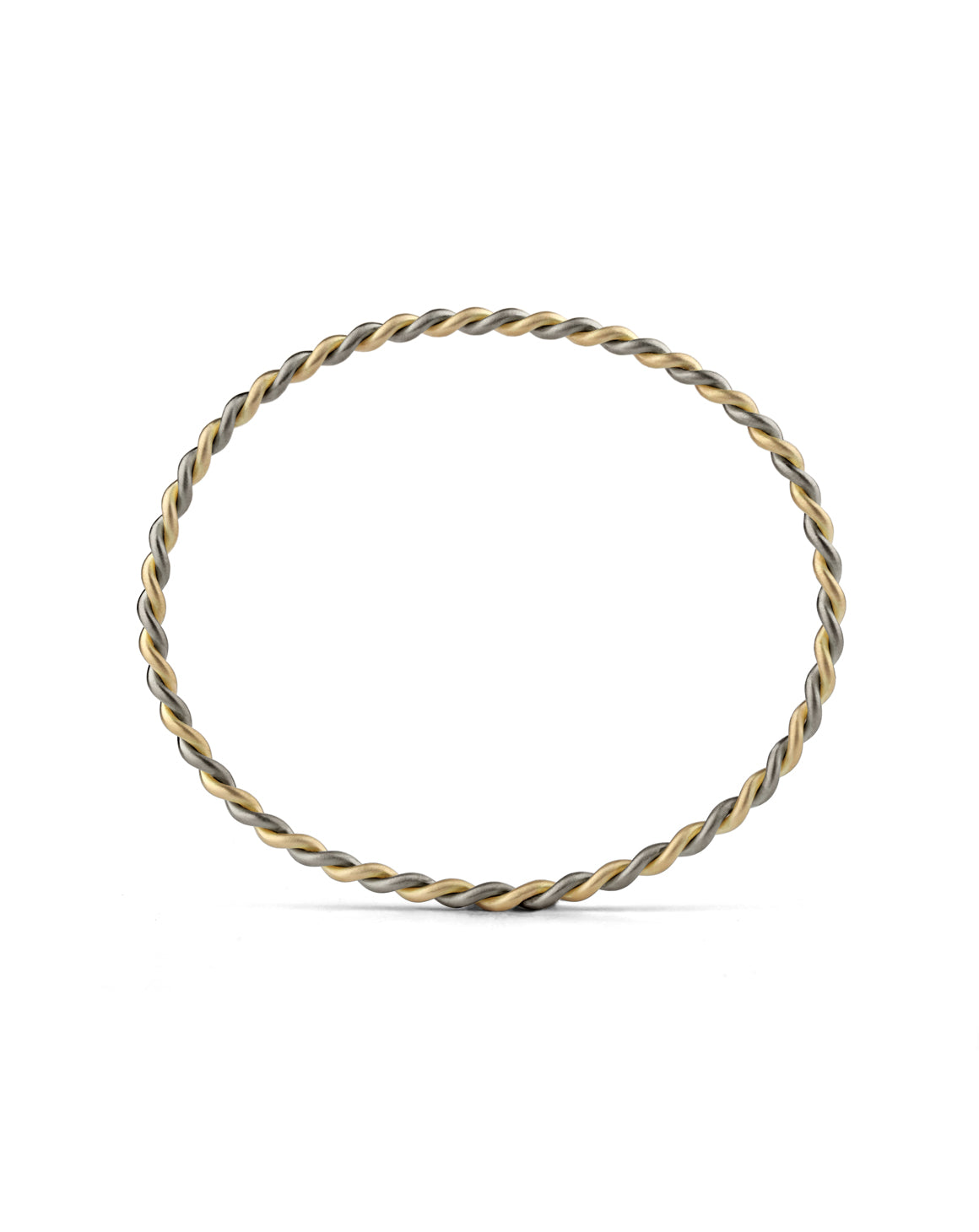 Two Strand Rope Bangle - Multi Gold - Standard