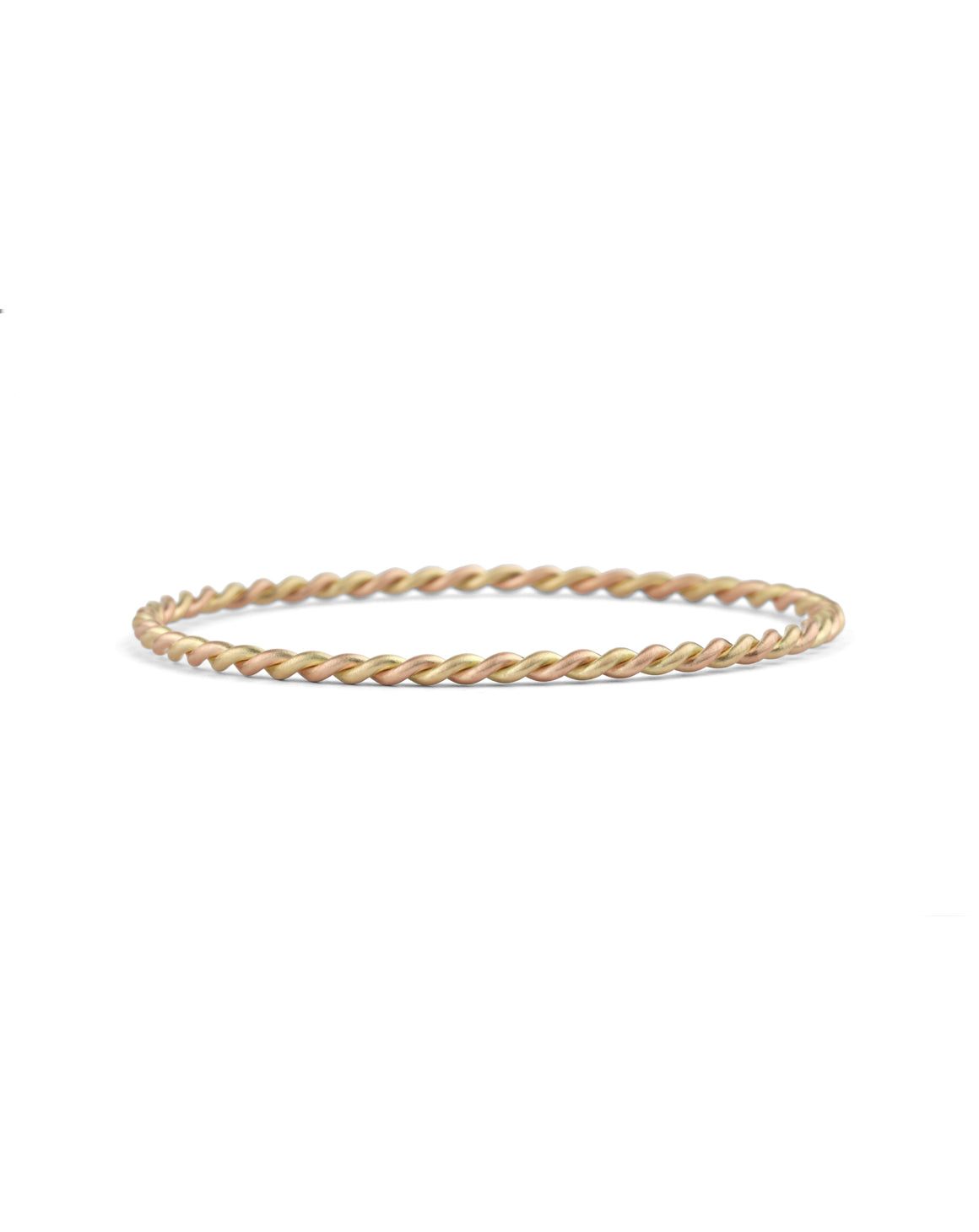 Two Strand Rope Bangle - Multi Gold - Standard