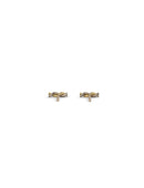 Two Strand Rope Earstuds - Multi Gold