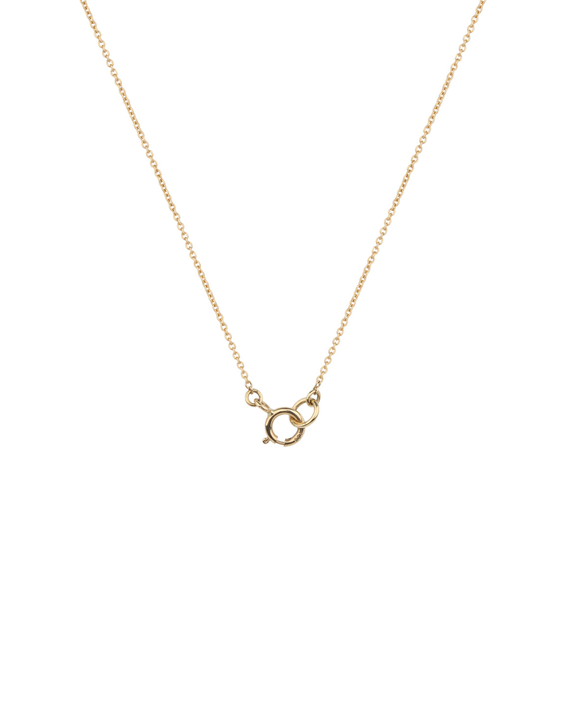18ct gold necklace fastening, bolt ring.
