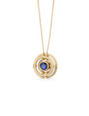 Blue Sapphire Four Circle Necklace