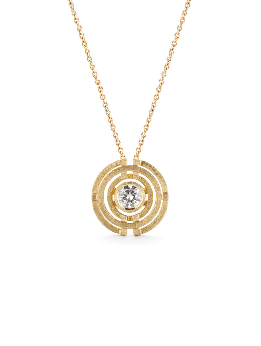 Diamond Four Circle Necklace