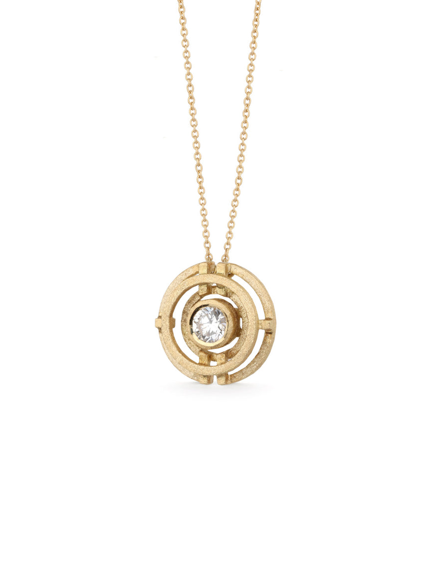 Diamond Four Circle Necklace