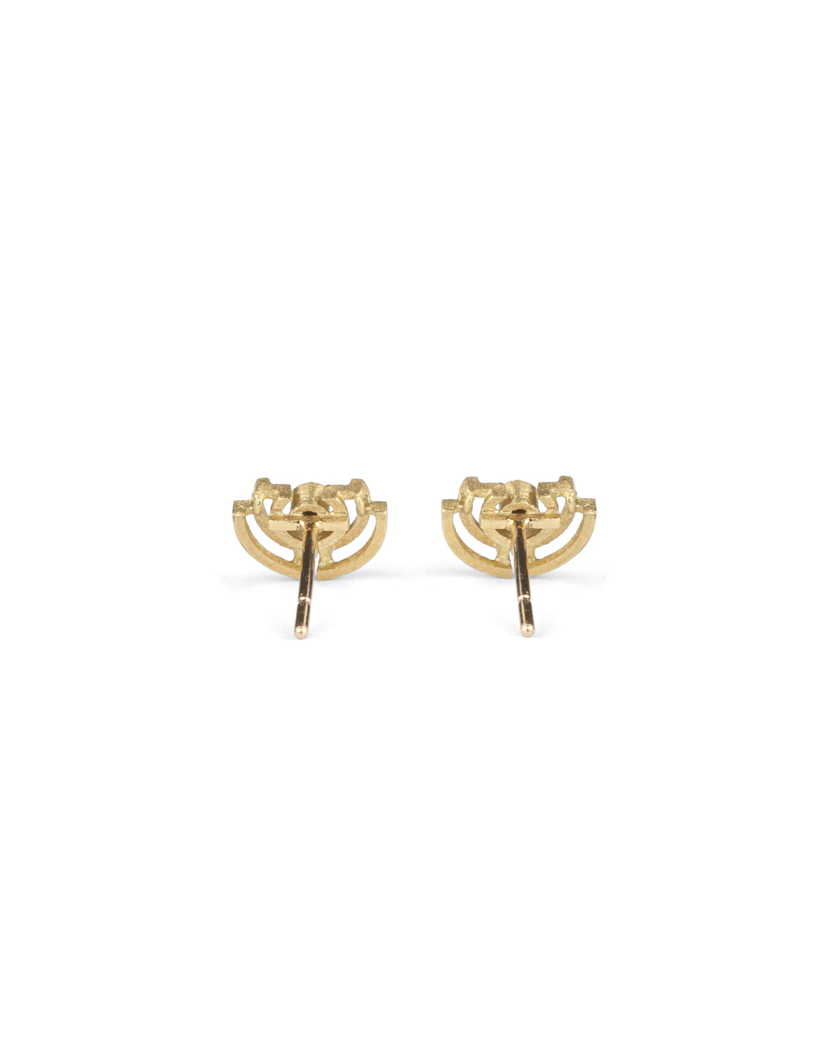 Diamond Small Half Circle Earstuds