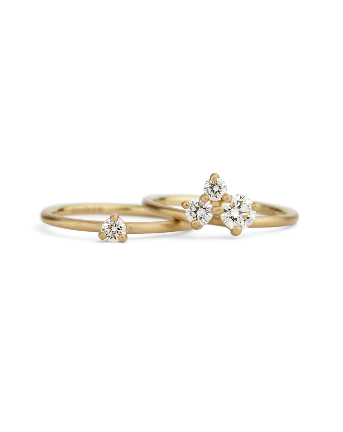Indus Diamond Engagement and Wedding Ring Set
