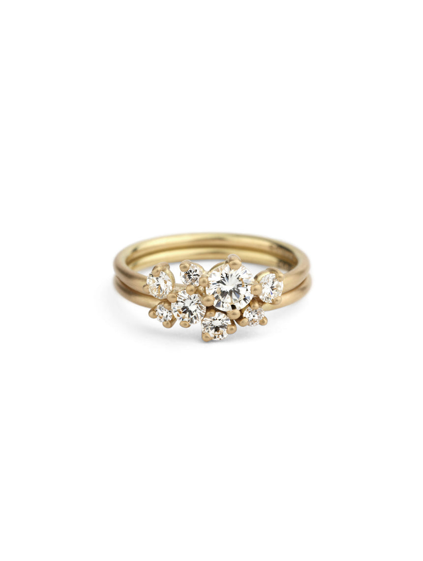 Lynx Natural Diamond Engagement and Wedding Ring Set