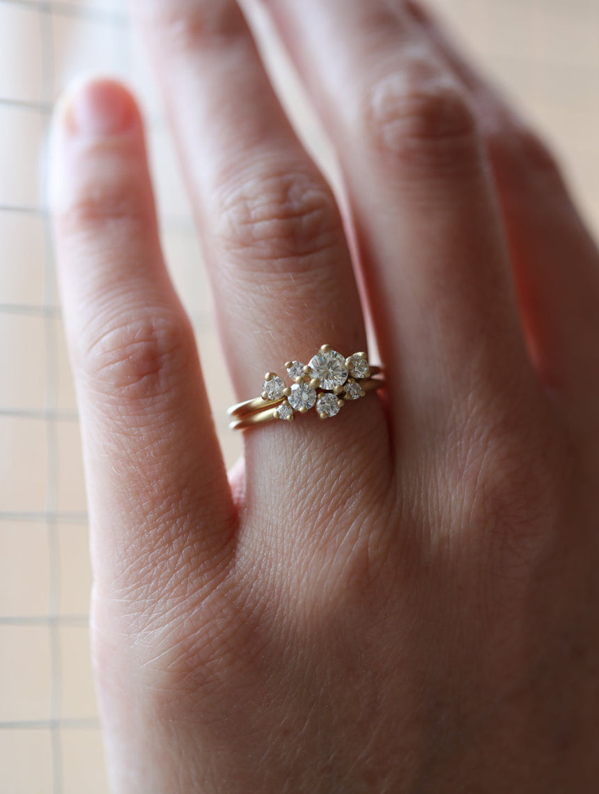 Lynx Natural Diamond Engagement and Wedding Ring Set