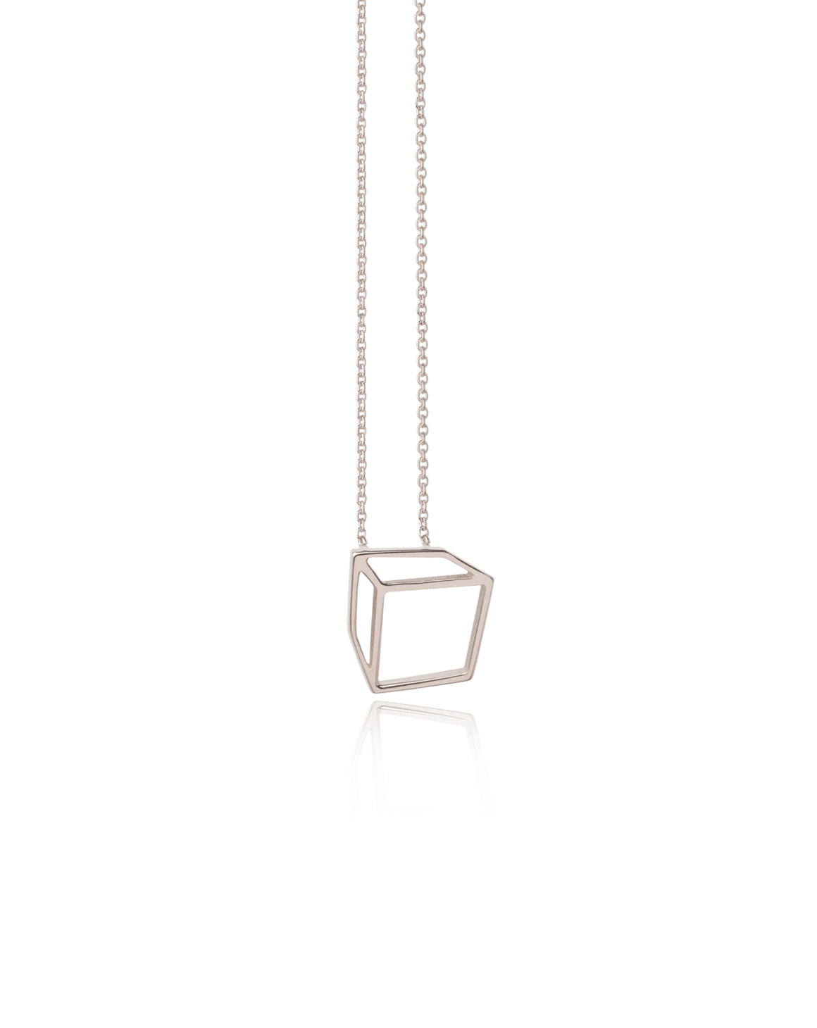 Small Cuboid Necklace - 18ct Gold