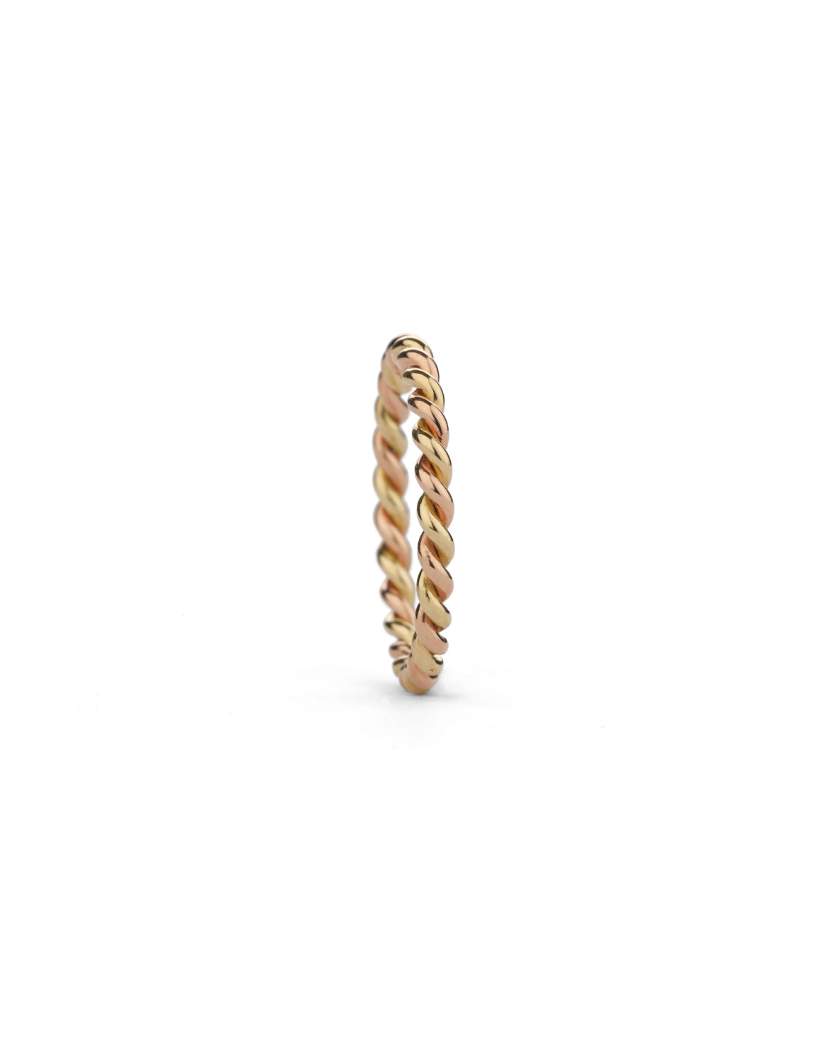 Two Strand Rope Ring - Multi Gold - Standard