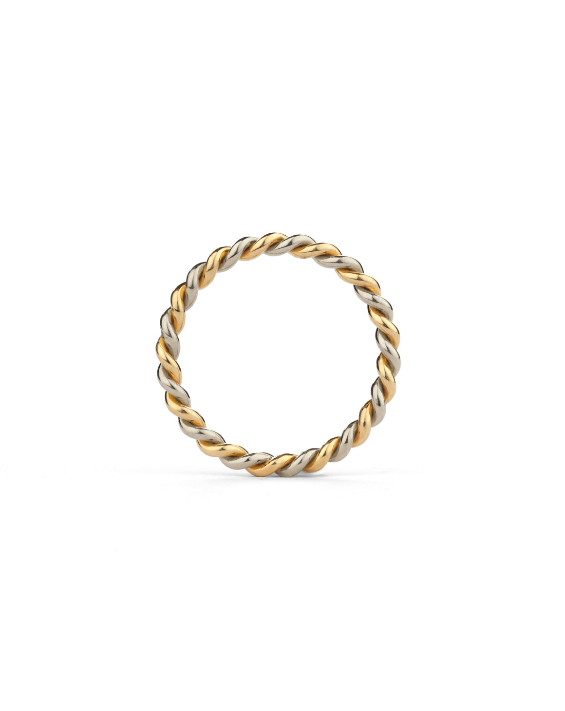 Two Strand Rope Ring - Multi Gold - Standard