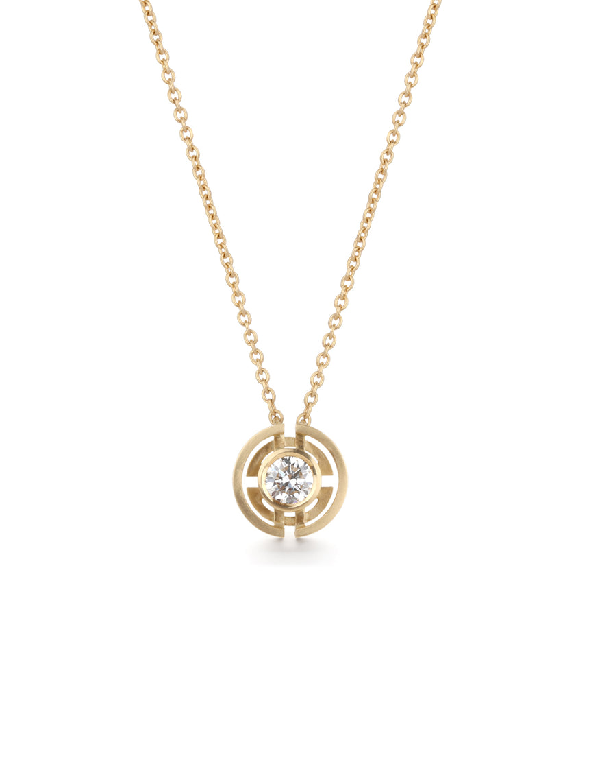Diamond Three Circle Pendant