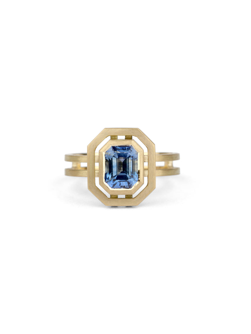 Blue Sapphire Super Nova Ring