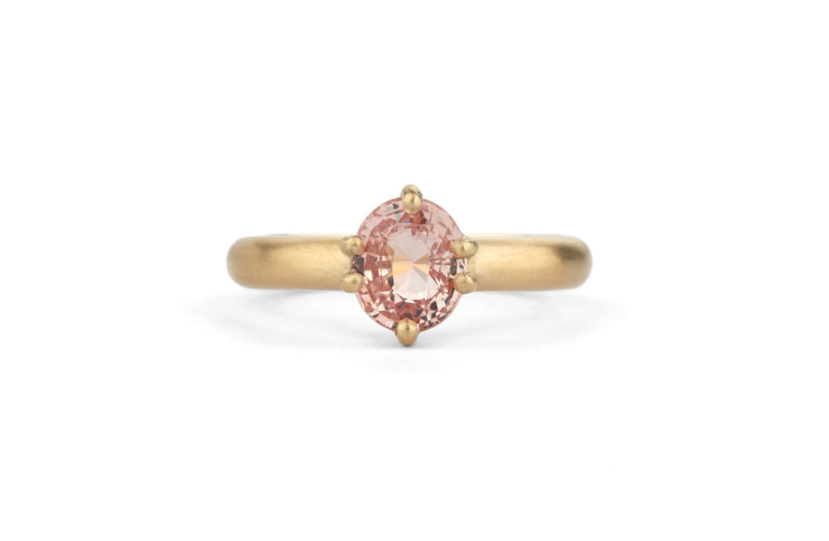 Oval Peach Luma Ring