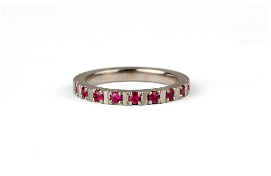 Ruby Semi Decimal Ring