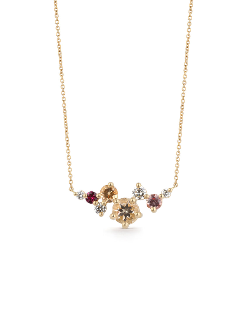 Warm Toned Asterism Necklace
