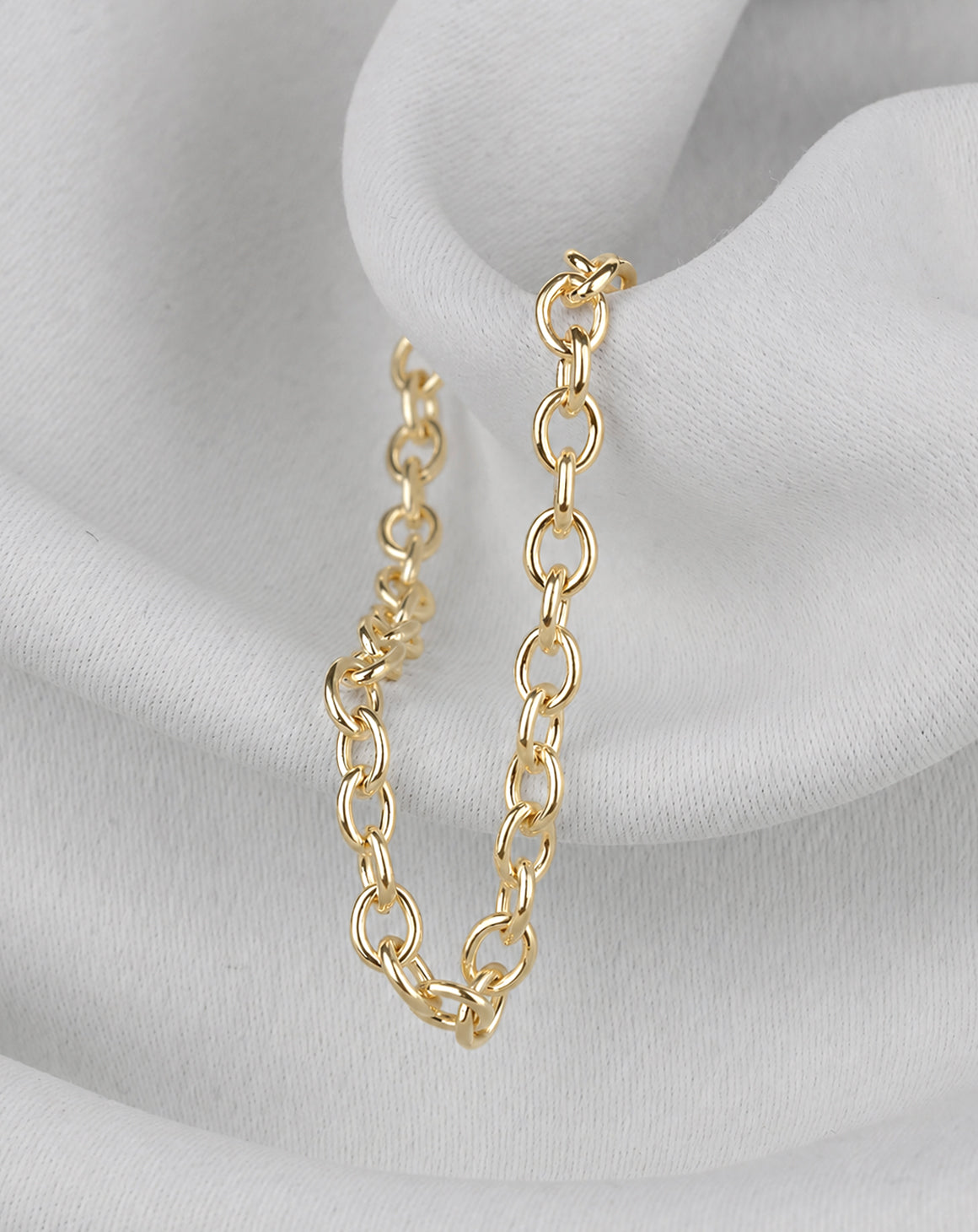 9ct Gold Ellipse Chain - Heavy