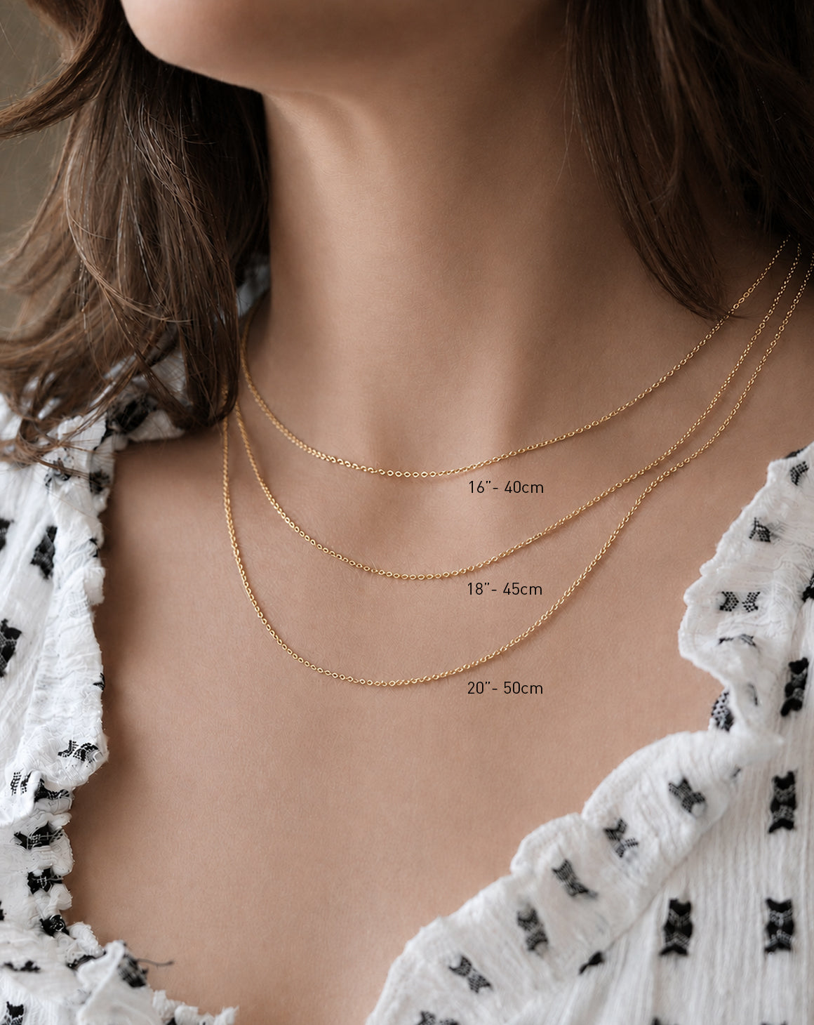 18ct Gold Link Chain - Fine