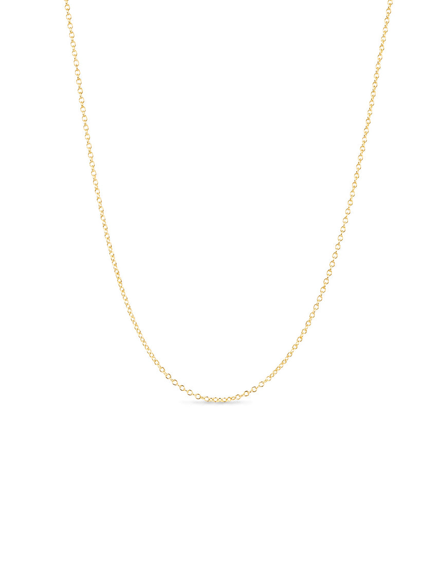 18ct Gold Ellipse Chain - Fine