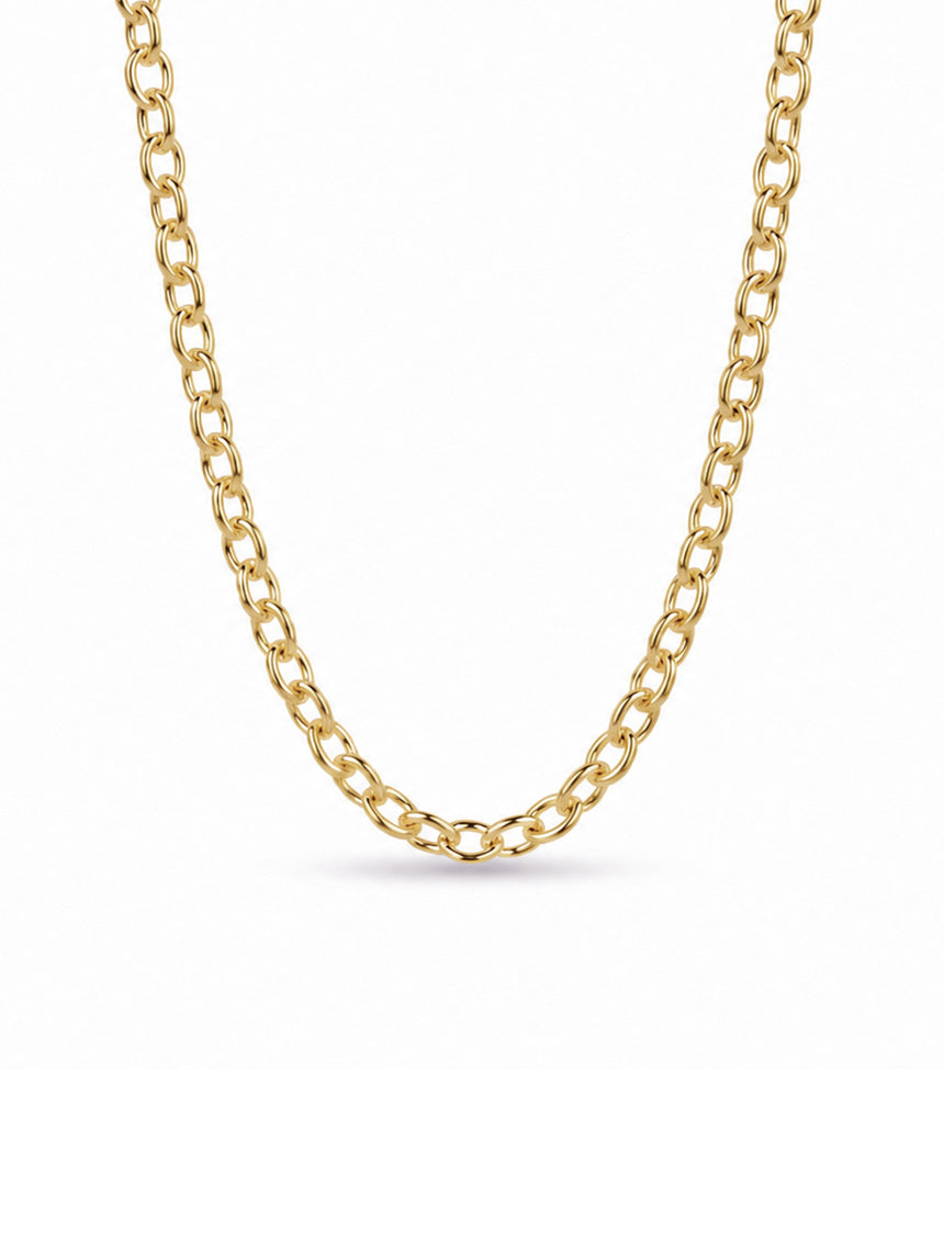 18ct Gold Ellipse Chain - Heavy