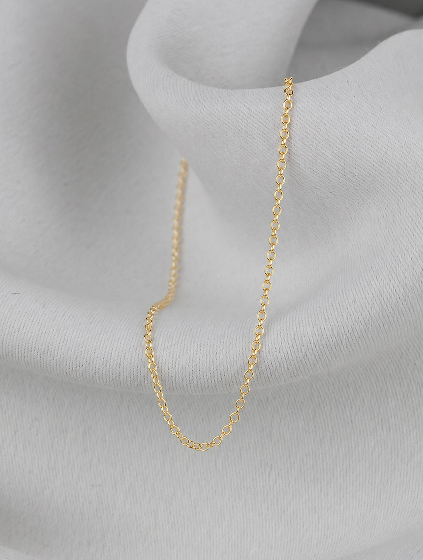 9ct Gold Ellipse Chain - Fine