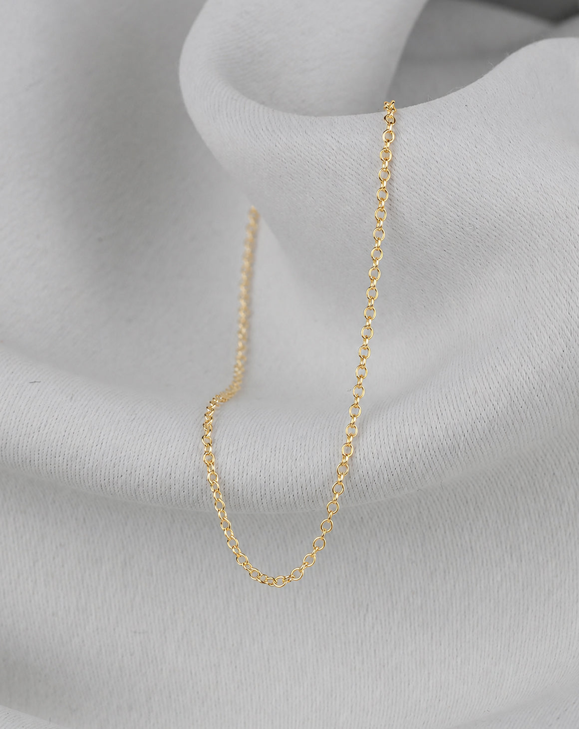 9ct Gold Ellipse Chain - Fine
