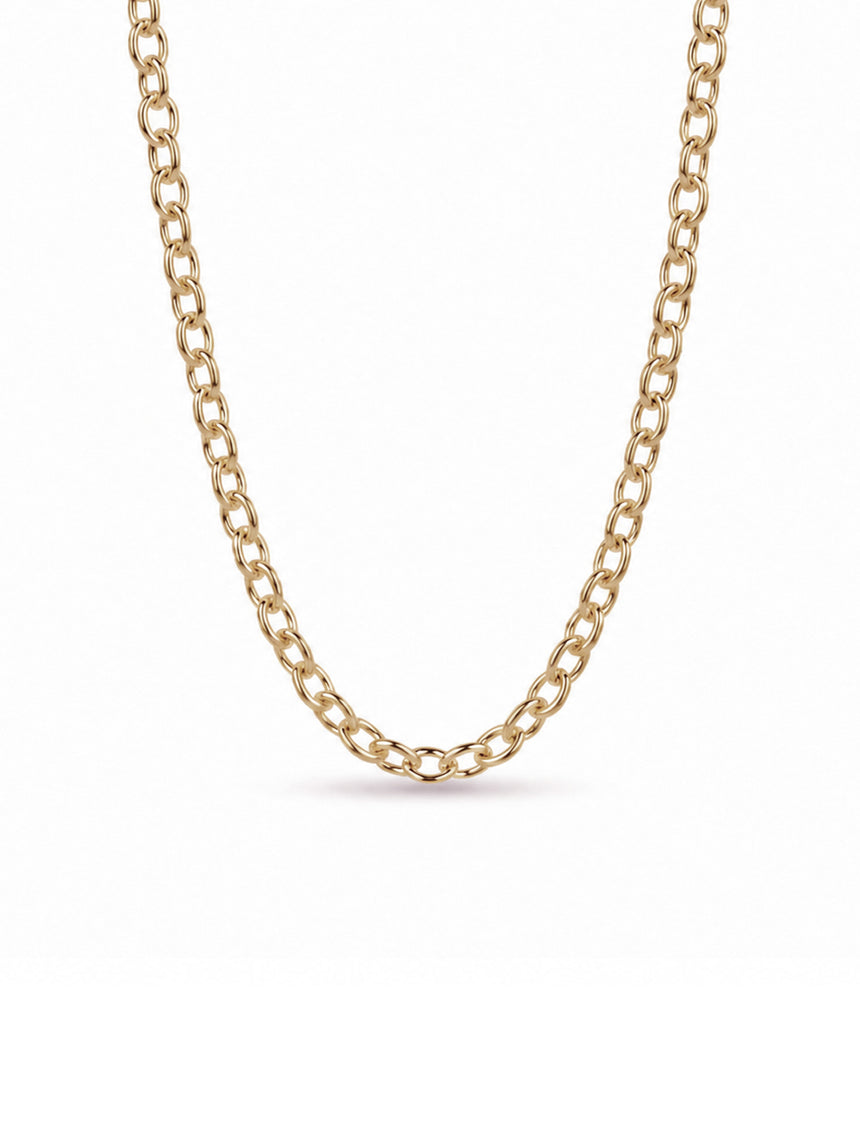 9ct Gold Ellipse Chain - Heavy