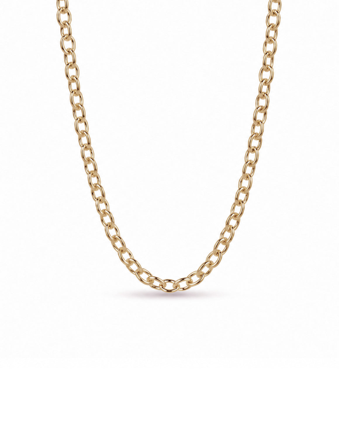 9ct Gold Ellipse Chain - Heavy