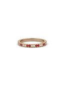 Alt Two Ruby and Diamond Band 360°- 1.7mm