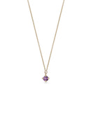Amethyst Mini Solo Birthstone Pendant - Round
