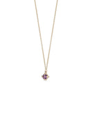 Amethyst Mini Solo Birthstone Pendant - Round