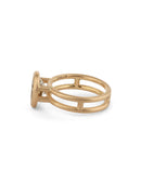 Champagne Antique Diamond Oval Densissima Ring
