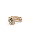 Champagne Antique Diamond Oval Densissima Ring